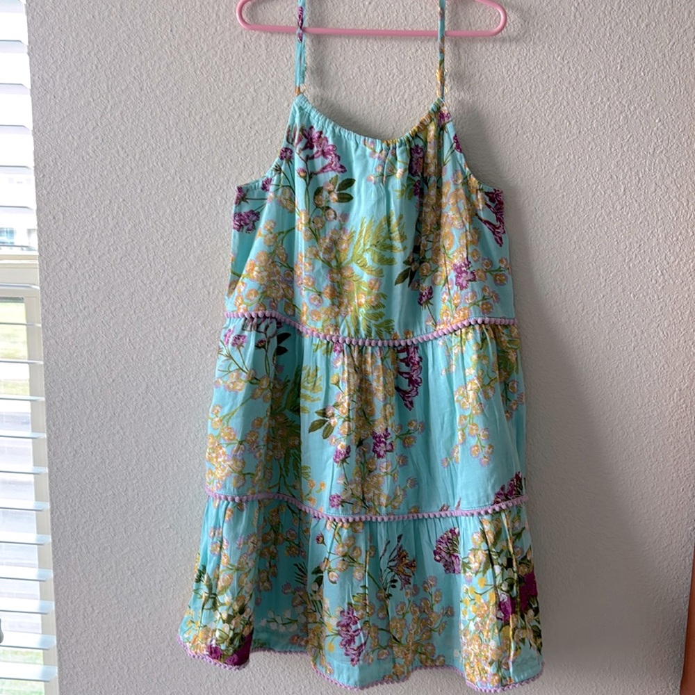 Girl’s Vineyard Vines Tiered Halter Dress, M (10-12)